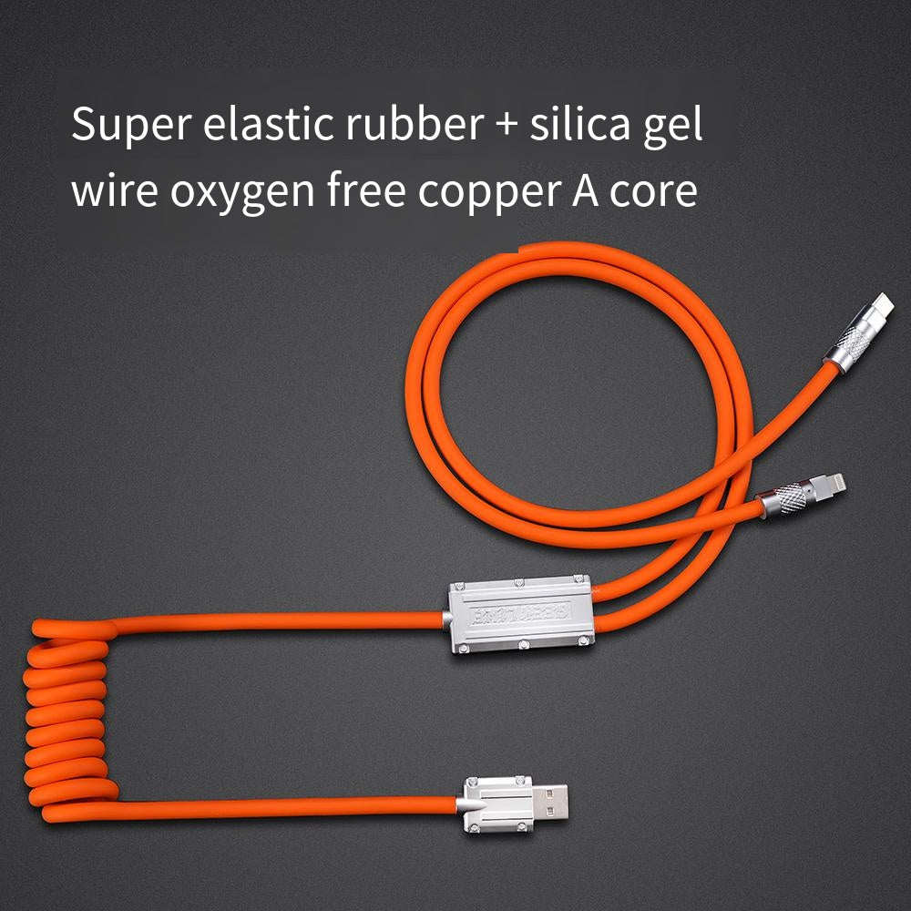 Niumo®Zinc Alloy 2 in 1 Liquid Silicone Fast Charging Cable - niumoshop
