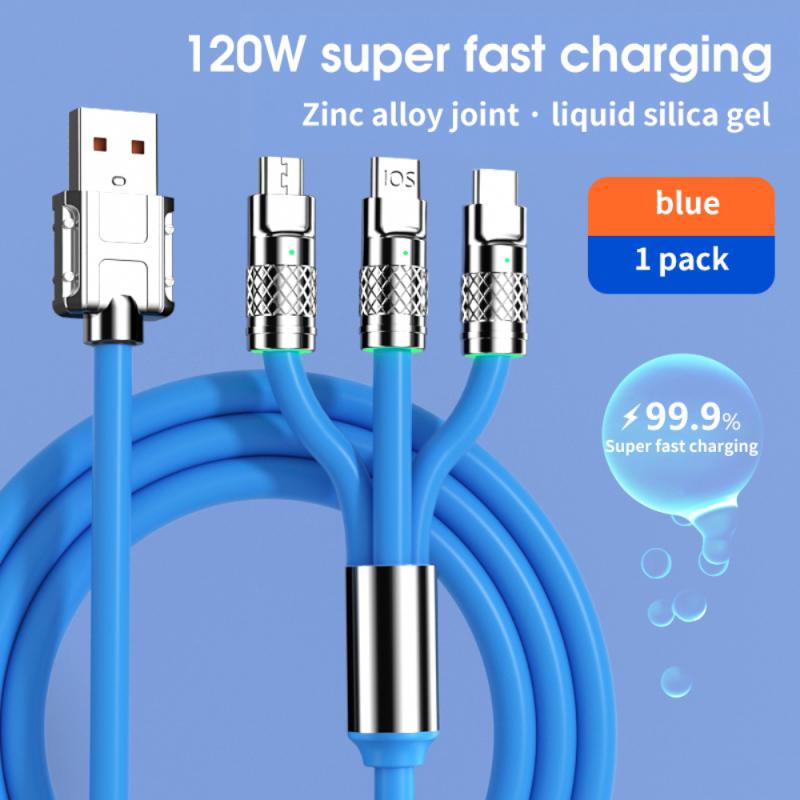 Niumo®120W 6A super fast charge one drive three charge data cable length 1.2m - niumoshop