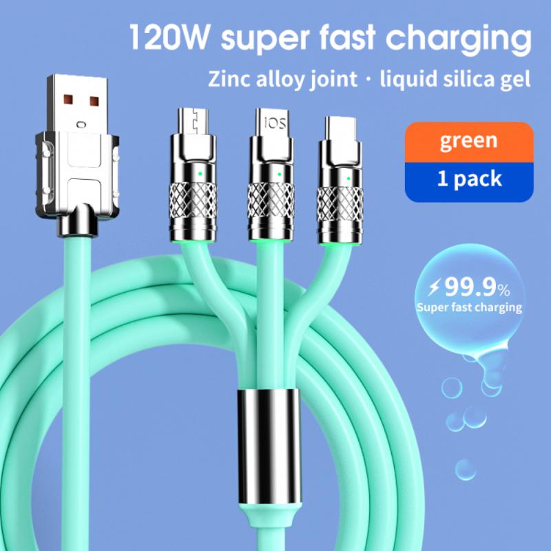 Niumo®120W 6A super fast charge one drive three charge data cable length 1.2m - niumoshop
