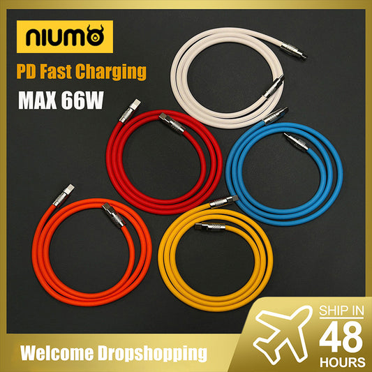Niumo®Dual Type-c Super Fast Charge 120W Silicone Case Zinc Alloy - niumoshop