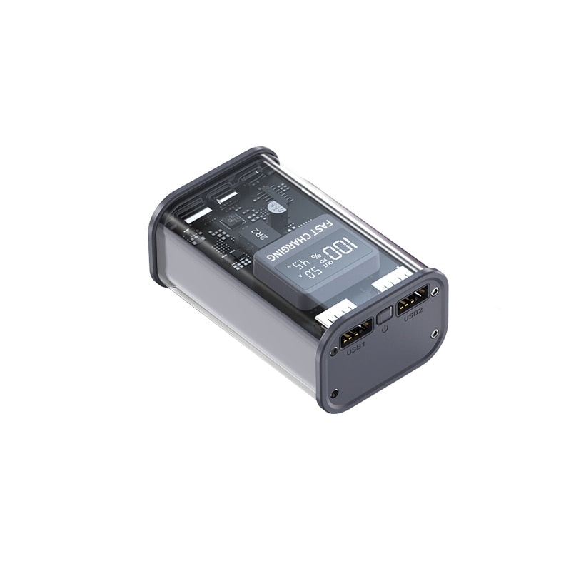 Niumo® Power Bank 20000mAh Portable Power Bank 22.5W PD Fast Charging Transparent Mecha - niumoshop
